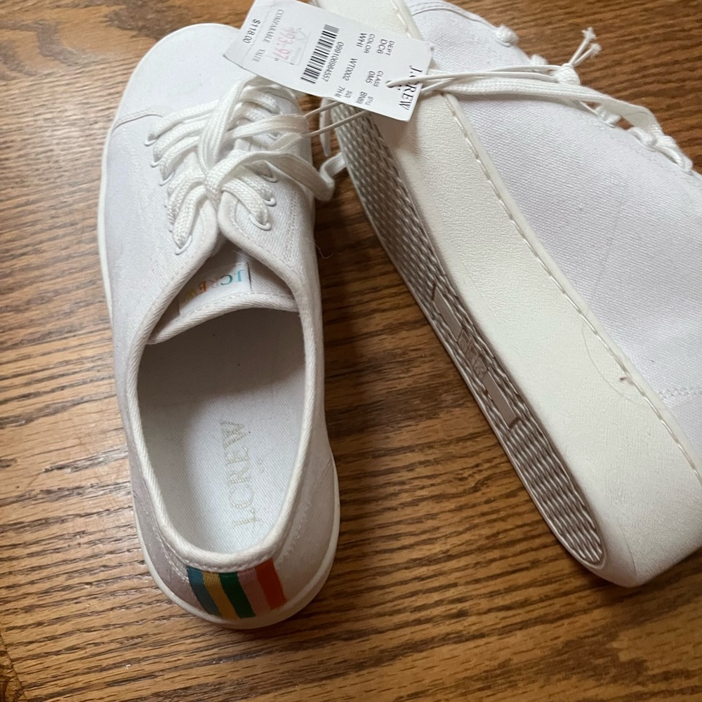 J.crew white platform sneakers size 7.5 New with tags